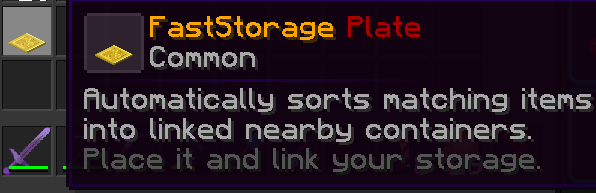 FastStorage Plate Item